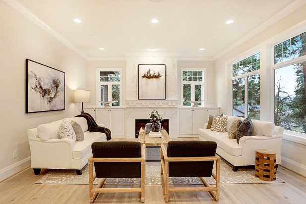 Luxury Custom Home Living Room - John Buchan Homes