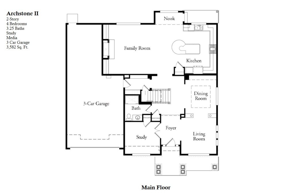 Archstone II Custom Home Floor Plan John Buchan Homes