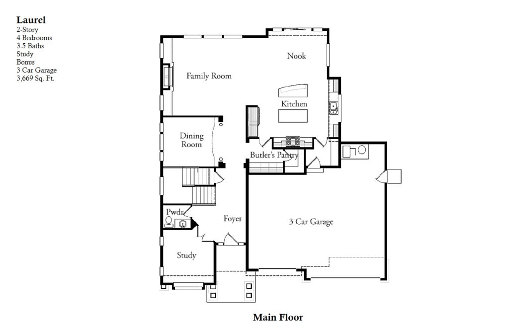 Laurel Custom Home Floor Plan John Buchan Homes