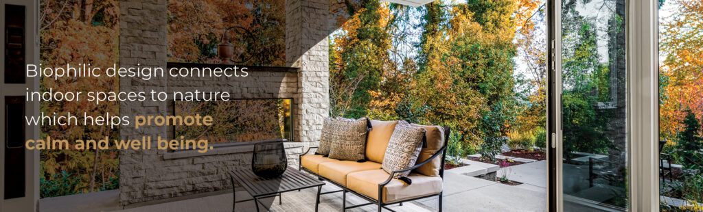 exterior yard and patio space of a luxury new home in Washington
